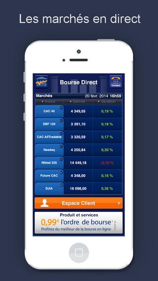 Bourse Direct : une nouvelle application iPhone