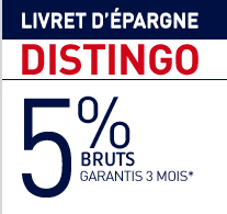 PSA Banque (livret Distingo) : un taux boosté de 5%, applicable jusqu'à 100 000€ de versement !