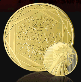 Placement OR : nouvelle pièce de 1000 € OR en vente ce jour !