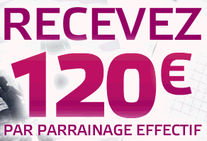 Le parrainage, une affaire qui rapporte chez Boursorama banque, à coup de 120€ !