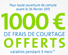 1.000€ de frais de courtages offerts chez Binck, pour tout nouveau compte ouvert !