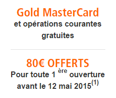 Epargnez sur vos frais bancaires et empochez 80€ de bonus chez ING Direct !