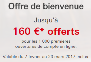 HSBC : jusqu'à 160€ offerts pour l'ouverture conjointe de votre compte courant et livret épargne réglementé