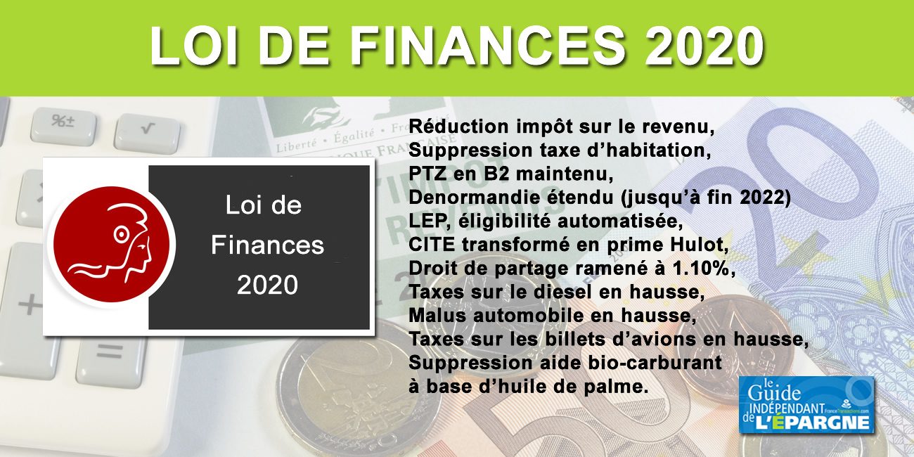 Loi de finances 2020 : les articles de loi qui comptent pour vos finances -  FranceTransactions.com