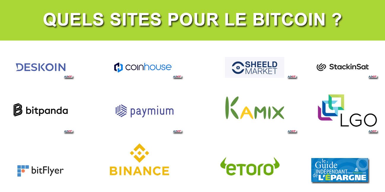 Bitcoin : comparatif des sites pour acheter/vendre des cryptos