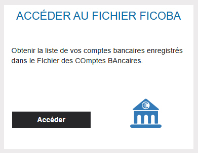 Accès fichier FICOBA