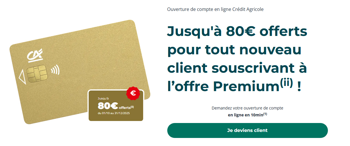 Copie écran site Crédit Agricole