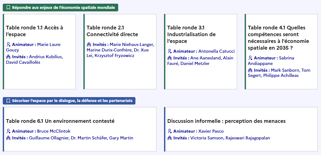 Début du programme