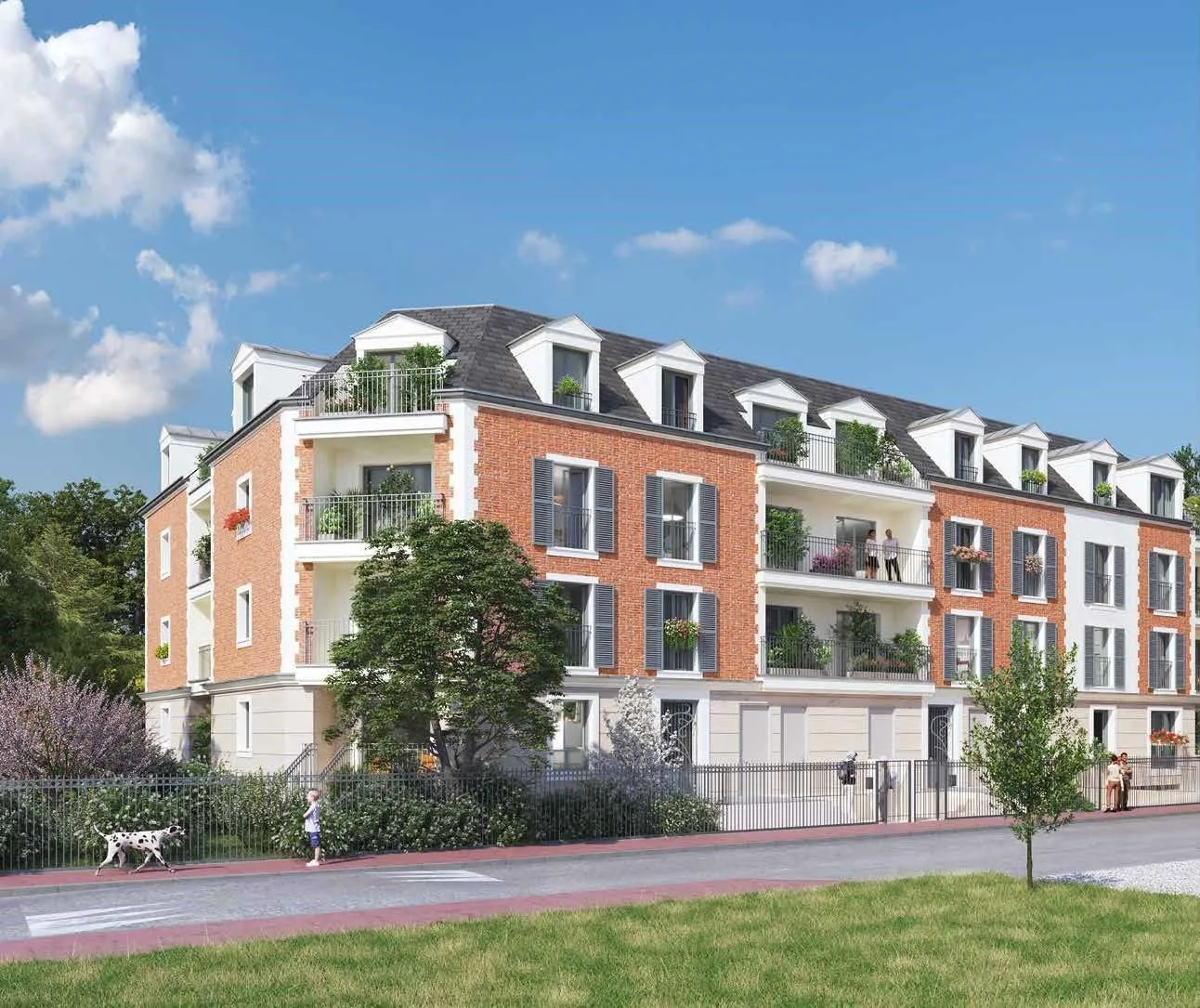 Programme immobilier Millésime à Maisons-Laffitte (dessin virtuel)