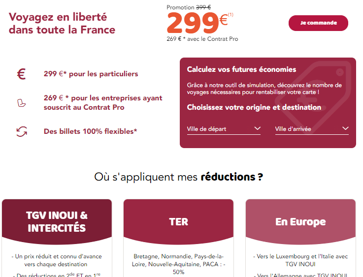 Offre promotionnelle Carte Liberté