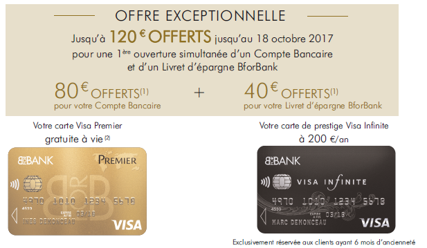 BforBank : jusqu’à 120€ offerts aux nouveaux clients, à saisir avant le 18 octobre