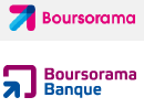 Logos Boursorama&nbsp;: après et avant