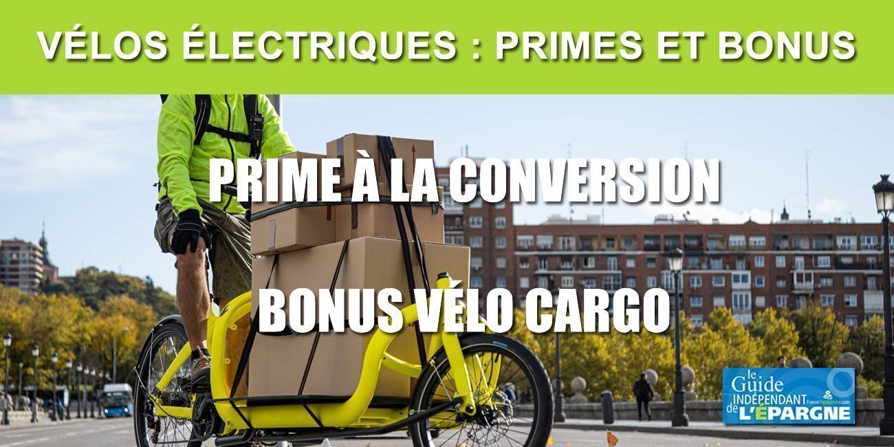 Primes à la conversion étendue aux vélos électriques (VAE) et bonus pour les vélos cargo