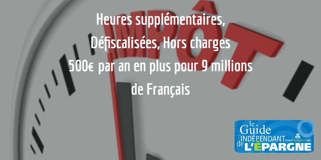 Heures supplémentaires défiscalisées et hors charges sociales : salariés et agents de la fonction publique concernés