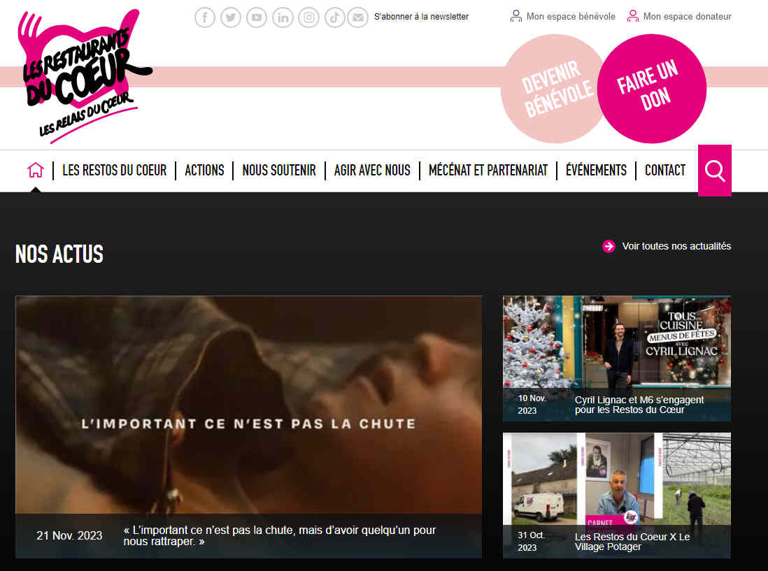 Solidarité : lancement de la campagne d'hiver des Restos du Cœur, déjà saturés par les nombreuses demandes Solidarité : lancement de la campagne d'hiver des Restos du Cœur, déjà saturés par les nombreuses demandes