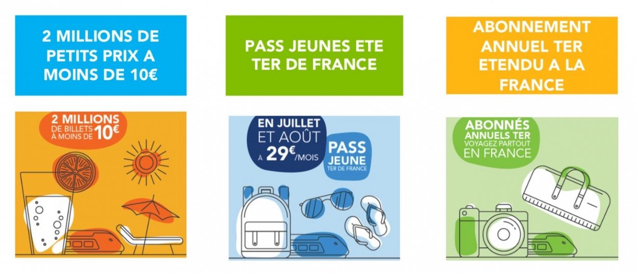 SNCF / Billets à prix cassés / TER de France : Voyagez partout en France cet été pour 29 euros par mois ! SNCF / Billets à prix cassés / TER de France : Voyagez partout en France cet été pour 29 euros par mois !