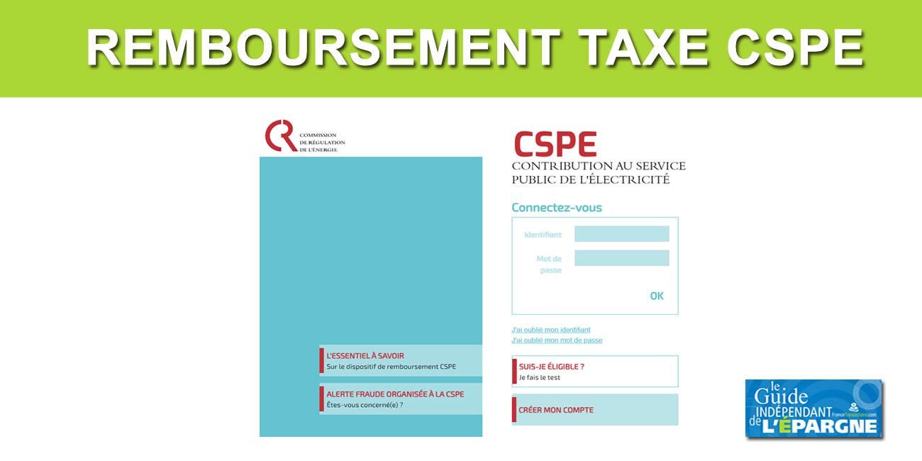 Électricité : remboursement de votre taxe CSPE prélevée à tort, la plateforme de demande est en ligne Électricité : remboursement de votre taxe CSPE prélevée à tort, la plateforme de demande est en ligne
