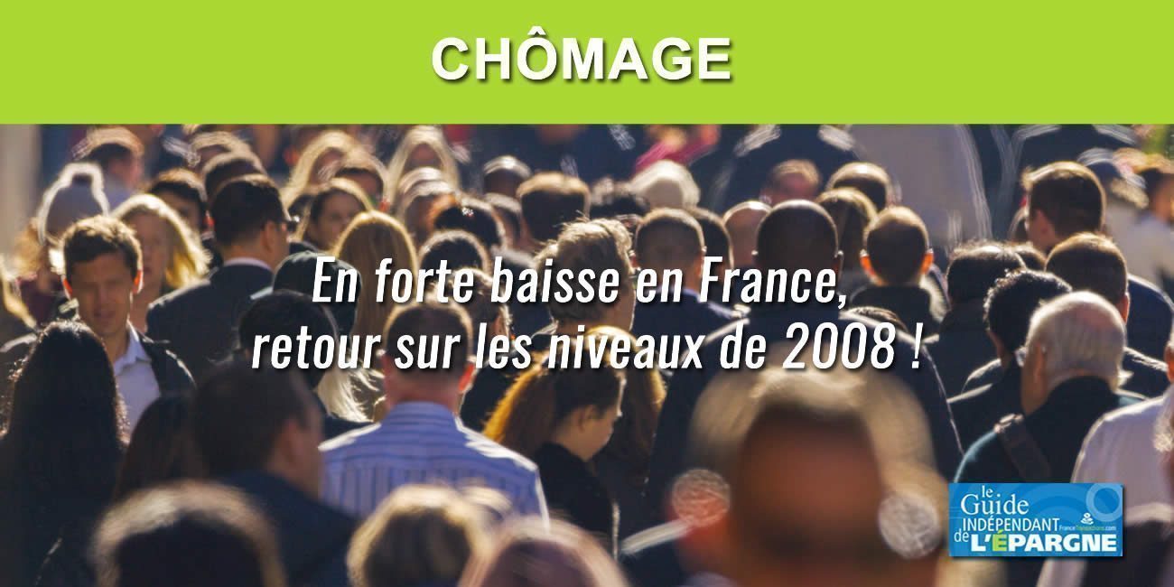 Emploi : le taux de chômage en France attendu au plus bas depuis 2008 !