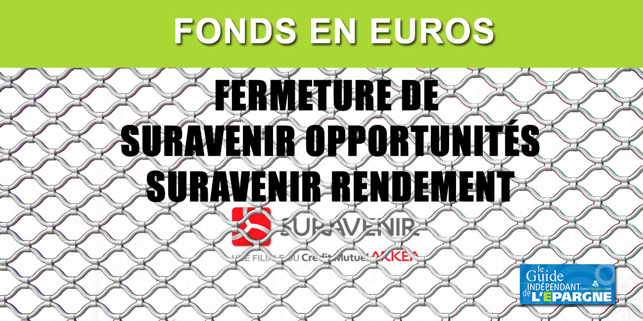 Assurance-vie : fermeture des fonds euros Suravenir Opportunités et Suravenir Rendement au 1er avril 2022 Assurance-vie : fermeture des fonds euros Suravenir Opportunités et Suravenir Rendement au 1er avril 2022