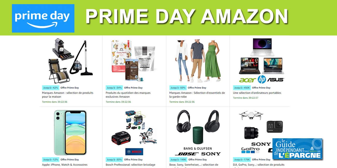 Prime Day d'Amazon : ces 12 et 13 juillet pour les 10 millions d'abonnés français, quels bons plans ? Prime Day d'Amazon : ces 12 et 13 juillet pour les 10 millions d'abonnés français, quels bons plans ?