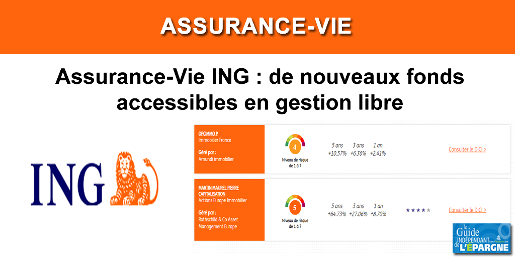 Assurance-Vie ING : le contrat ING Direct Vie propose désormais davantage de choix en unités de compte