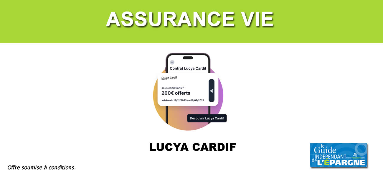 Le contrat LUCYA CARDIF, plébiscité par la presse financière, propose de nouvelles primes et bonus Le contrat LUCYA CARDIF, plébiscité par la presse financière, propose de nouvelles primes et bonus