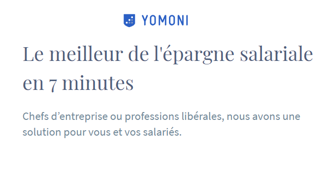 Épargne salariale (PERCOI/PEI) : une nouvelle offre 100% digitale pour les TPE/PME chez Yomoni