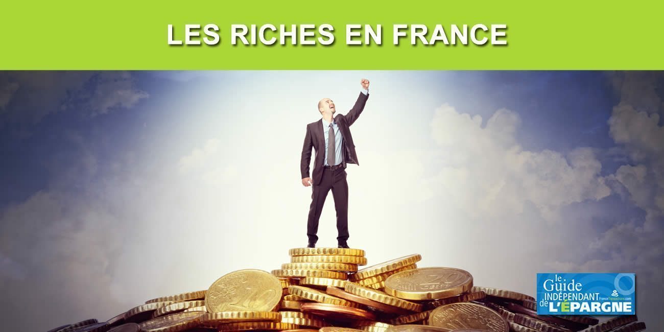 De moins en moins de riches en France en nombre, mais de plus en plus fortunés, gagnant plus de 3673 euros en net fiscal par mois, soit 7.1% de la population