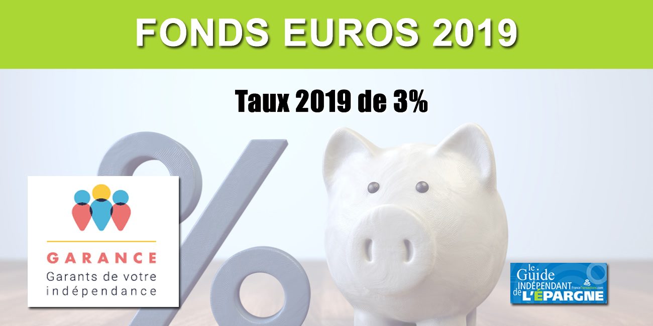 Assurance-Vie, Taux 2019 fonds euros Garance, encore 3% ! Assurance-Vie, Taux 2019 fonds euros Garance, encore 3% !
