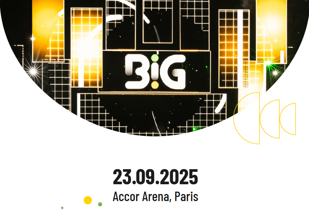 BIG 2025 : le rendez-vous annuel de l'entrepreneuriat français, le 23 septembre à l'Accor Arena, Paris BIG 2025 : le rendez-vous annuel de l'entrepreneuriat français, le 23 septembre à l'Accor Arena, Paris