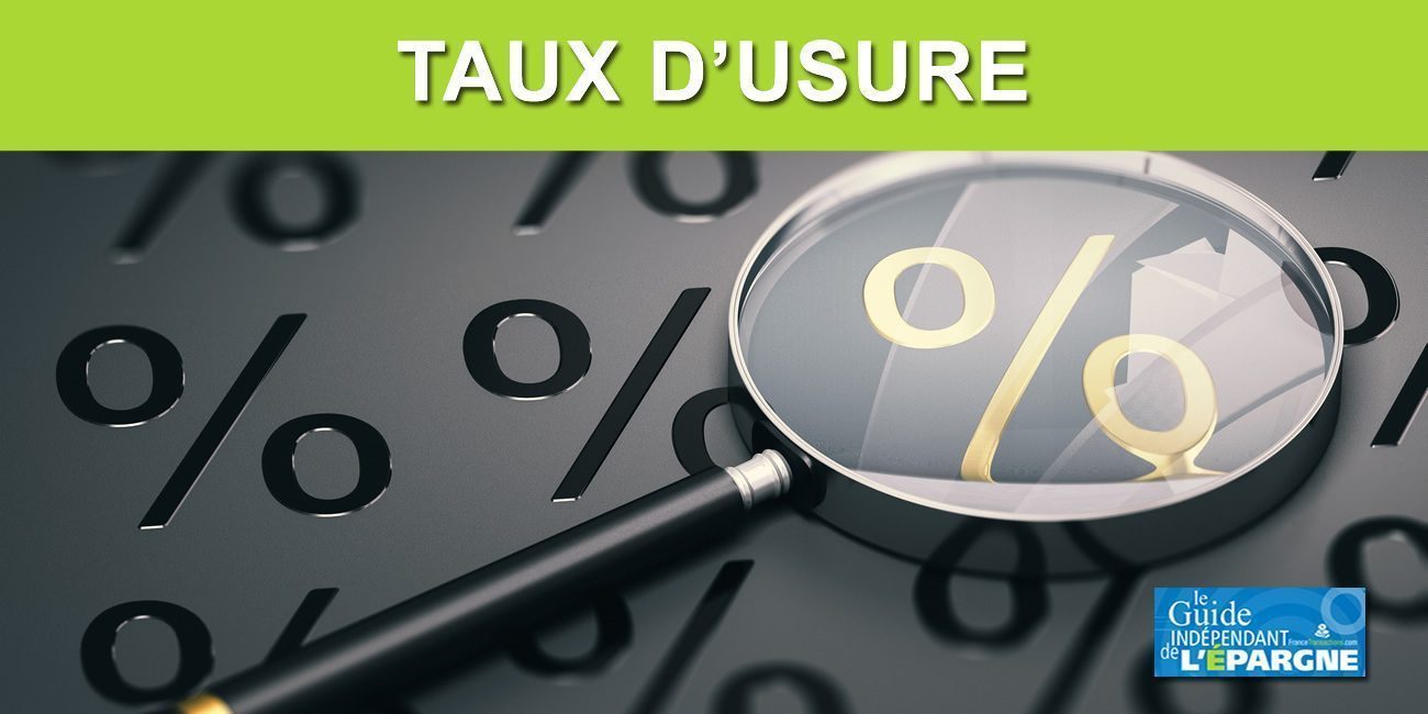 Taux d'usure applicables du 1er juillet au 30 septembre 2020