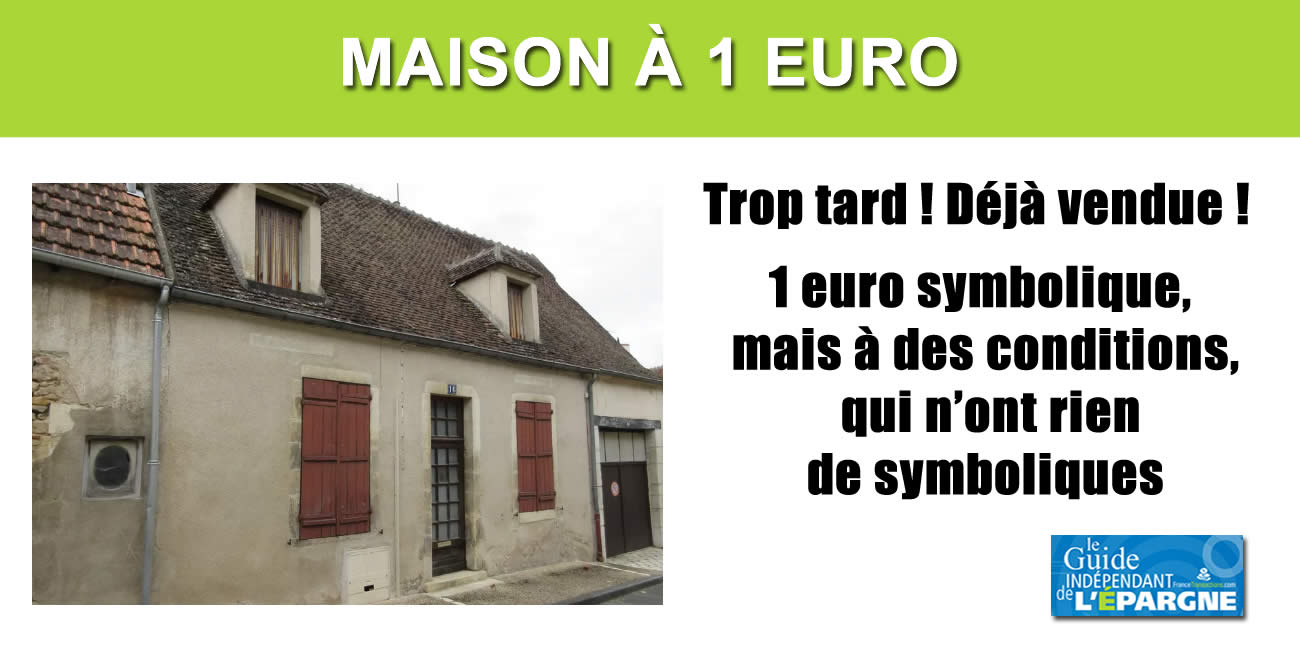 Immobilier trop cher ? Une maison à Saint-Amand-Montrond (Berry) vendue pour 1€ seulement, 68 acheteurs étaient intéressés Immobilier trop cher ? Une maison à Saint-Amand-Montrond (Berry) vendue pour 1€ seulement, 68 acheteurs étaient intéressés