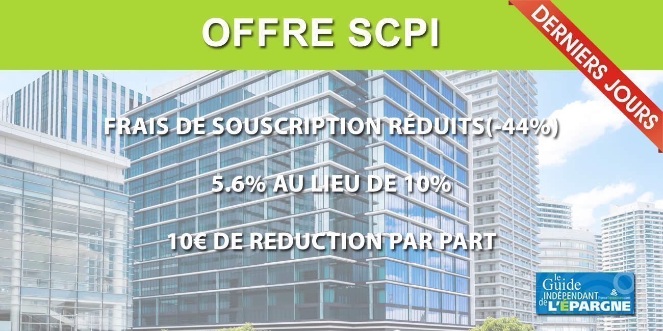 SCPI Transitions Europe, bénéficiez d'une remise sur les frais de souscription : 10€ sur le prix de la part à saisir avant le 31 janvier 2023 SCPI Transitions Europe, bénéficiez d'une remise sur les frais de souscription : 10€ sur le prix de la part à saisir avant le 31 janvier 2023