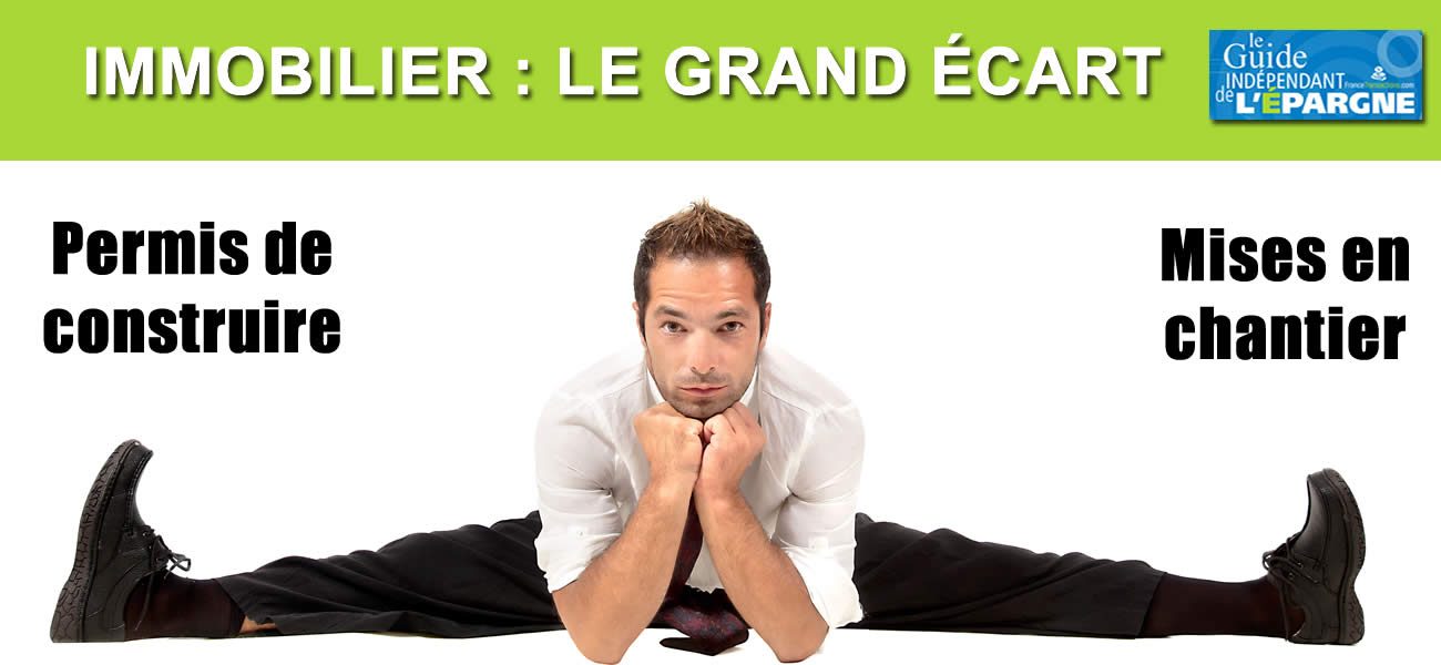 Immobilier : un grand écart historique entre permis de construire et mises en chantier Immobilier : un grand écart historique entre permis de construire et mises en chantier