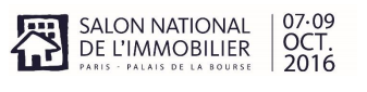 Salon National de l'Immobilier : du 7 au 9 octobre 2016 à Paris Salon National de l'Immobilier : du 7 au 9 octobre 2016 à Paris