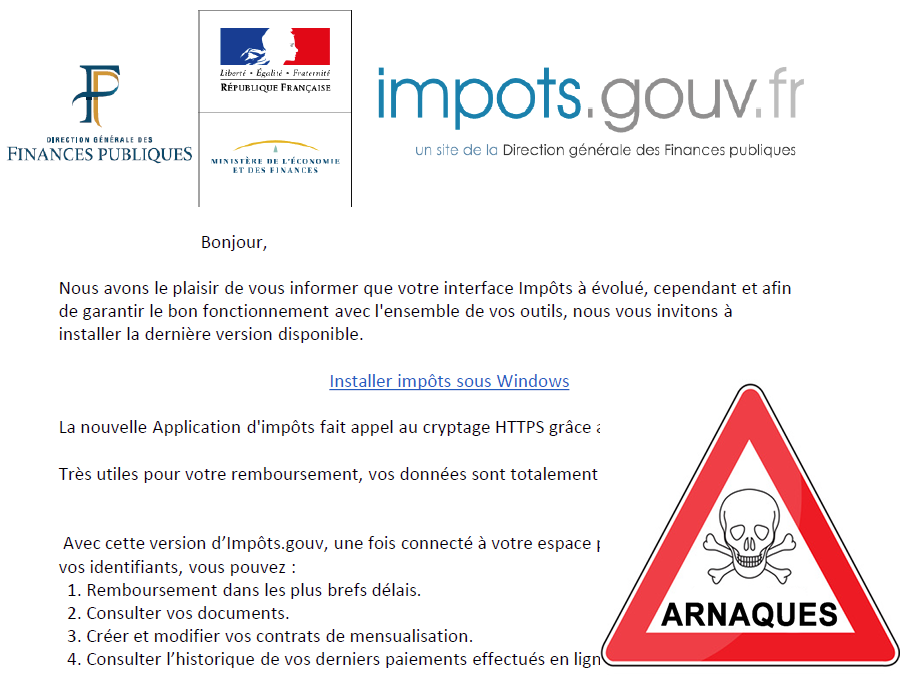 Arnaques aux impôts : appels téléphoniques, SMS, courriels frauduleux, tout y passe. Soyez vigilants !