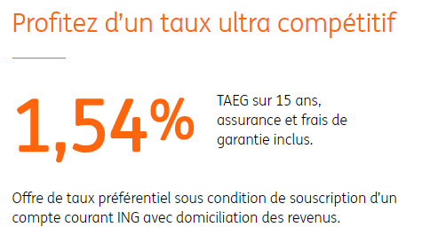 Crédit immobilier en ligne : ING Direct innove en proposant un taux préférentiel à ses clients actifs Crédit immobilier en ligne : ING Direct innove en proposant un taux préférentiel à ses clients actifs