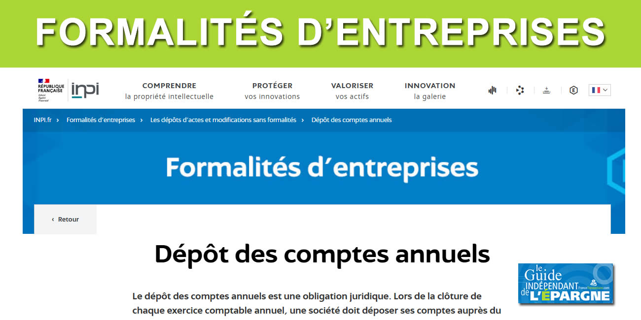 Formalités d'entreprises, dépôts de comptes, etc. : tout devra désormais se faire via la plateforme INPI, bon courage ! Formalités d'entreprises, dépôts de comptes, etc. : tout devra désormais se faire via la plateforme INPI, bon courage !