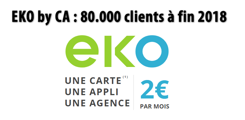 EKO by CA : 80.000 clients à fin décembre 2018, un succès mitigé