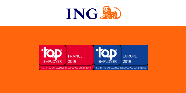 ING : 8e Label Top Employer France consécutif, une qualité de vie au travail avérée ING : 8e Label Top Employer France consécutif, une qualité de vie au travail avérée