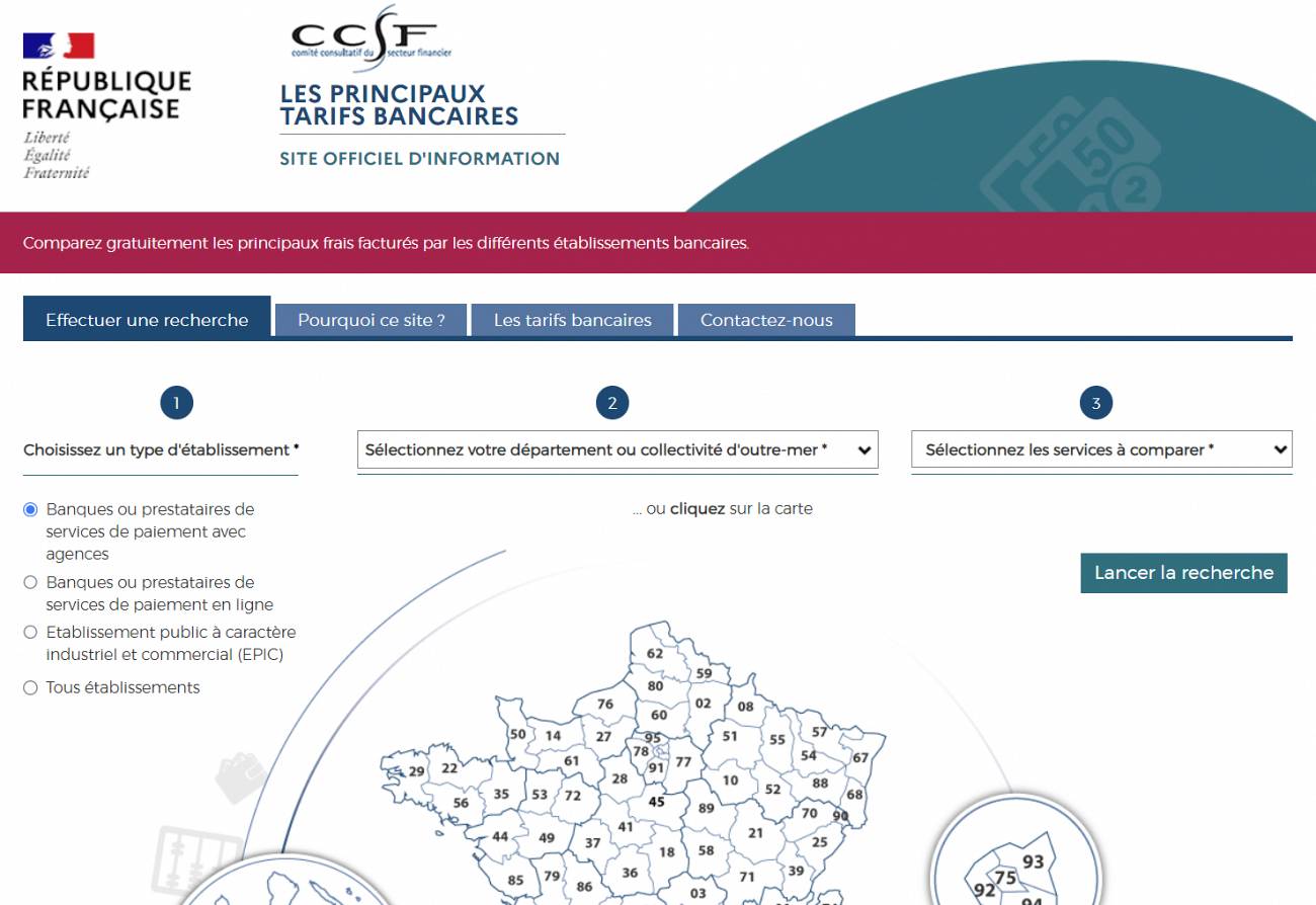 Comparateur officiel des frais bancaires : les banques vraiment moins chères Comparateur officiel des frais bancaires : les banques vraiment moins chères