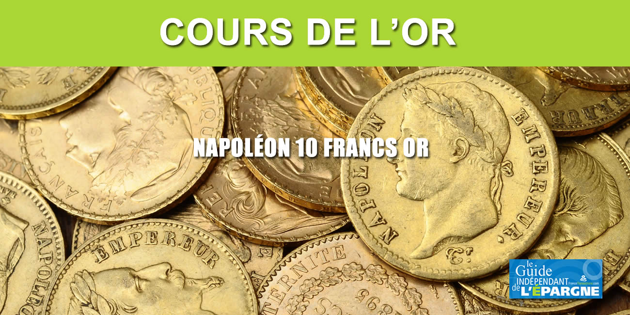 Cours du Demi-Napoléon (10 Francs OR) au 4 décembre 2025 Cours du Demi-Napoléon (10 Francs OR) au 4 décembre 2025