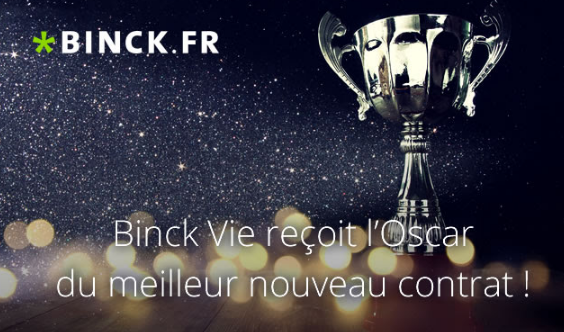 Contrat d'assurance-vie Binck Vie : un premier Oscar quelques mois seulement après son lancement Contrat d'assurance-vie Binck Vie : un premier Oscar quelques mois seulement après son lancement