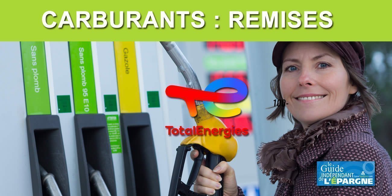 Carburants dans les stations TotalEnergies : remise supplémentaire de 10 cents par litre de carburant, en plus de celle de 18 centimes du gouvernement, à partir du 1er avril 2022 Carburants dans les stations TotalEnergies : remise supplémentaire de 10 cents par litre de carburant, en plus de celle de 18 centimes du gouvernement, à partir du 1er avril 2022
