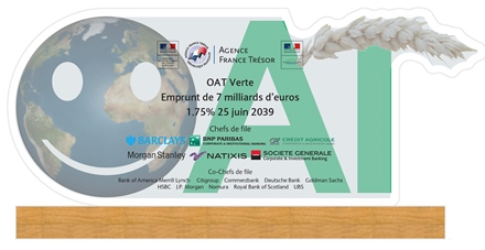 Green bond : L'État lèvera 8 milliards d'euros en 2018, via l'OAT verte, pour lutter contre le changement climatique Green bond : L'État lèvera 8 milliards d'euros en 2018, via l'OAT verte, pour lutter contre le changement climatique