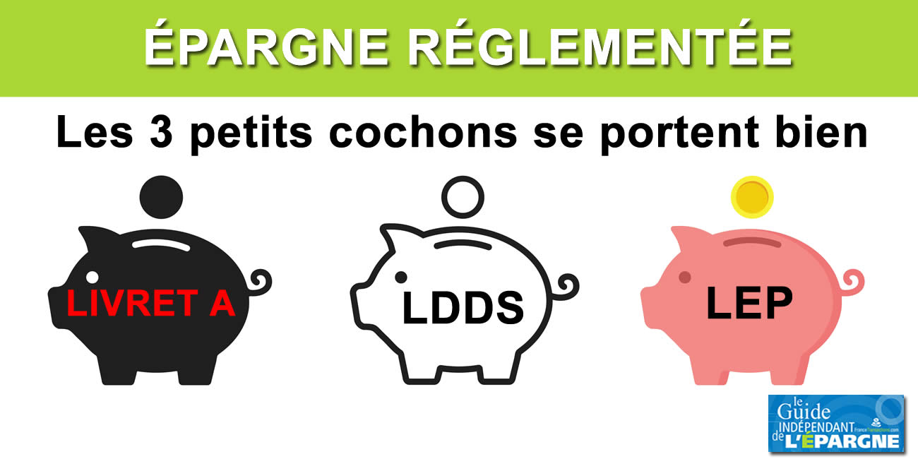 Épargne réglementée : les 3 petits cochons continuent de s'engraisser