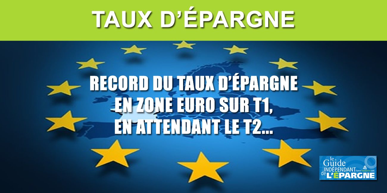 Taux d'épargne record en Europe à 16.90% au 1er trimestre 2020 Taux d'épargne record en Europe à 16.90% au 1er trimestre 2020