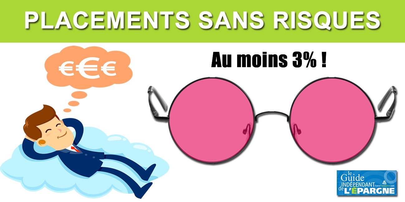 Pour les épargnants Français, un taux satisfaisant d'un placement sans risque serait d'au moins de 3% Pour les épargnants Français, un taux satisfaisant d'un placement sans risque serait d'au moins de 3%