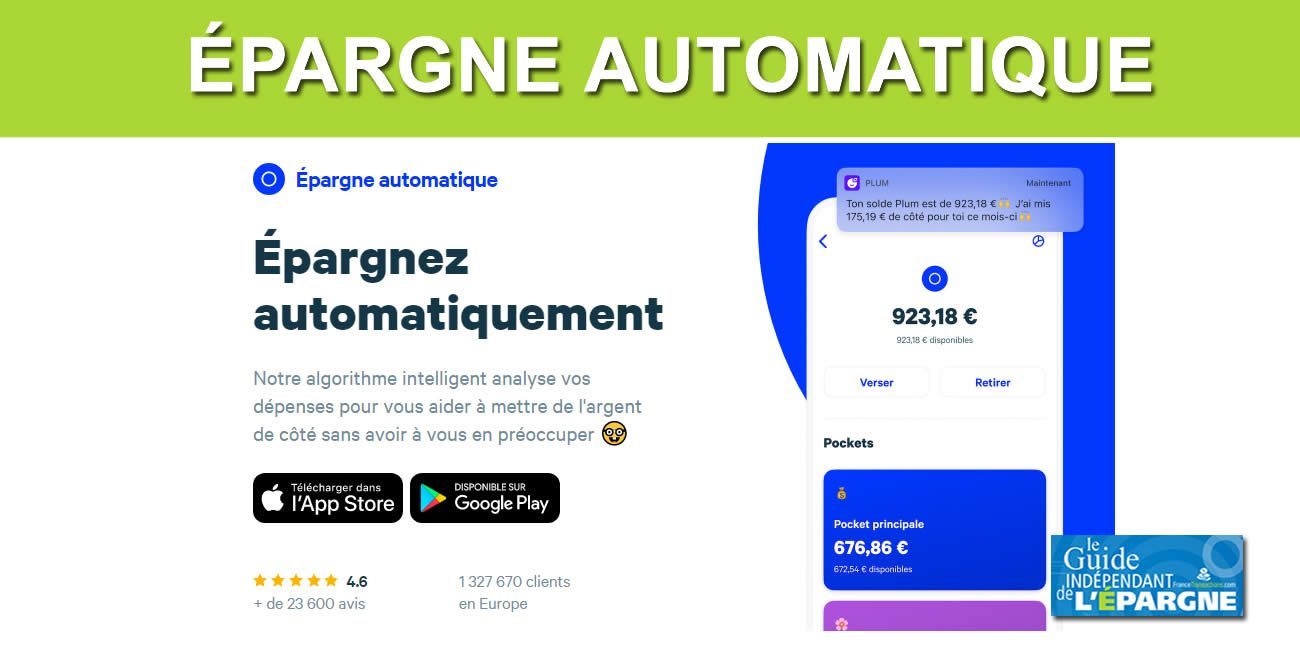 Plum : une application pour se forcer à épargner régulièrement, réduire ses dépenses, et potentiellement investir