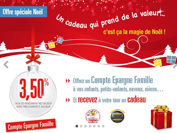 Pour Noël, si vous offriez un Compte Epargne Famille Carac comme cadeau ? Pour Noël, si vous offriez un Compte Epargne Famille Carac comme cadeau ?